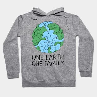 One earth one family, earth day Hoodie